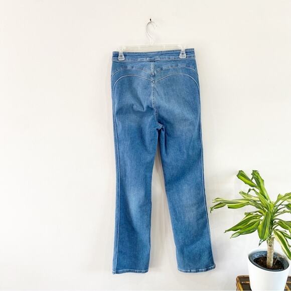 Free People We The Free Cross My Heart Slim Straight High Rise Jeans Sz 29 - Picture 3 of 12